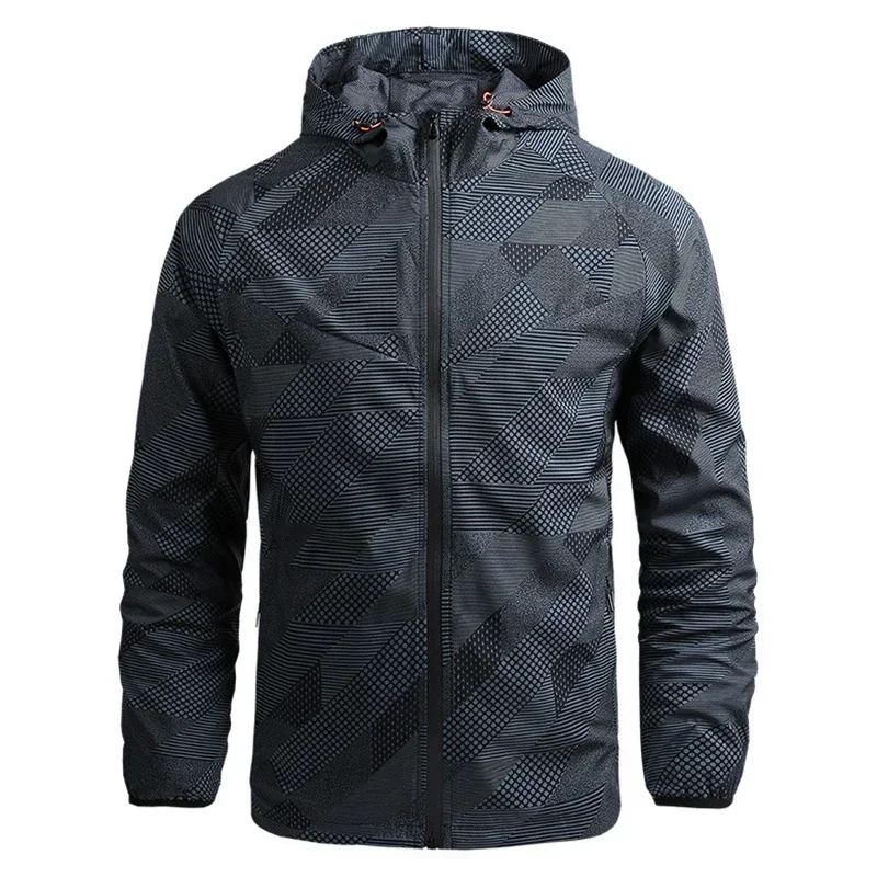 Chaqueta camuflaje cortavientos con capucha – Ligera para exteriores - imagen 3