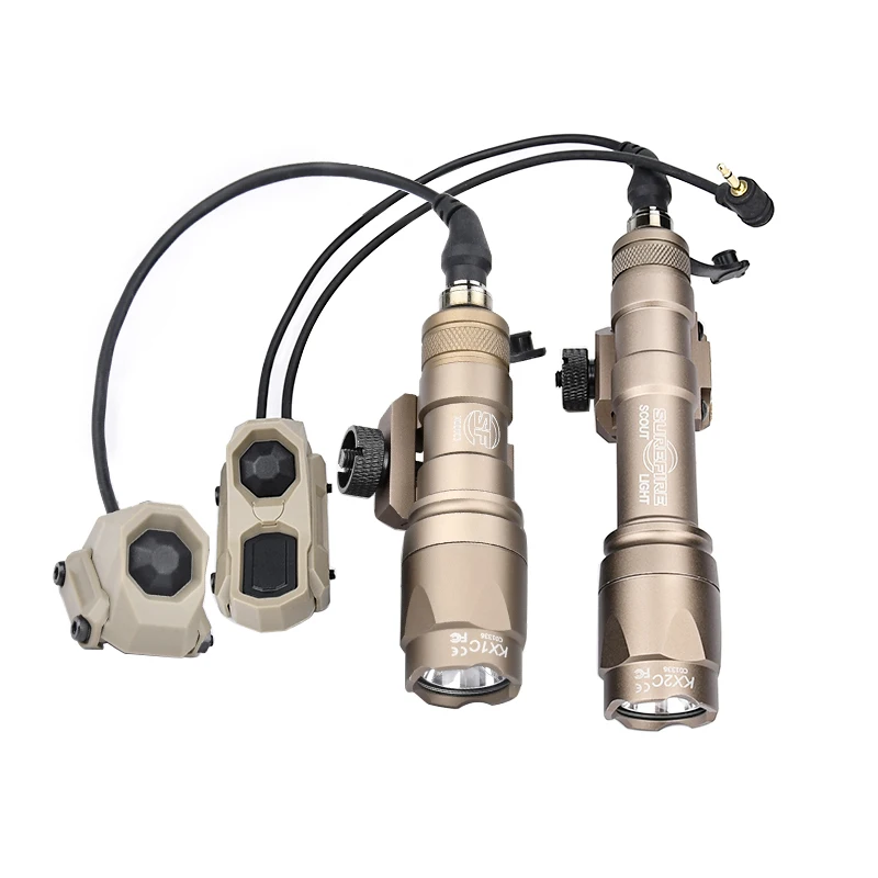 Linterna táctica M300A M600C M300 M600, arma de caza, luz AXON, función Dual, interruptor de presión de doble enchufe para MLOK KEYMOD 20MM - imagen 3