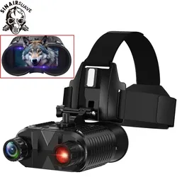 Binoculares tácticos montados en la cabeza, gafas de visión nocturna, infrarrojos digitales, Zoom Digital 8x, Compatible con casco rápido MICH para caza