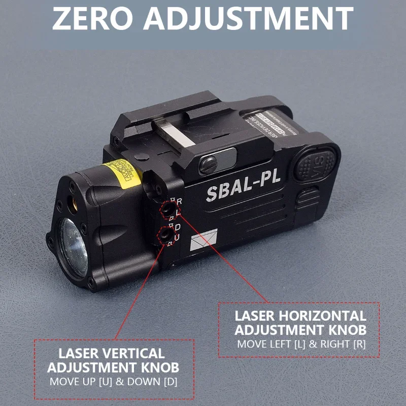 Arma táctica SBAL PL, explorador con láser rojo y verde, linterna estroboscópica constante SF X400, compatible con Rifle de pistola con riel Picatinny de 20mm - imagen 2