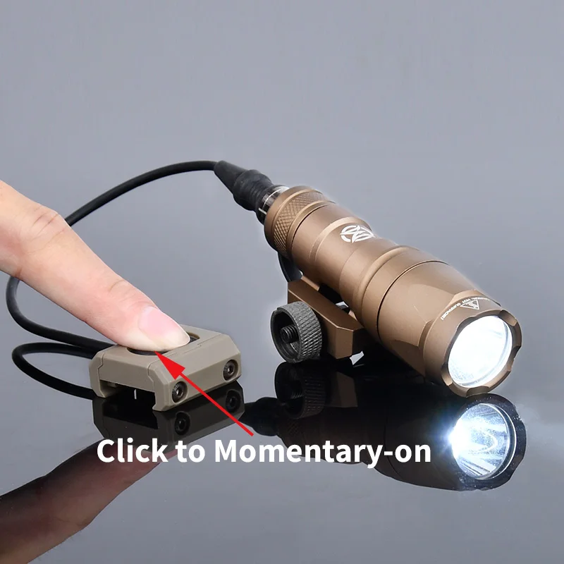 WADSN-linterna de arma táctica Airsoft SF M600 M300, luz LED blanca con interruptor de presión Modbutton, MLOK KEYMOD, M600C M300A - imagen 5