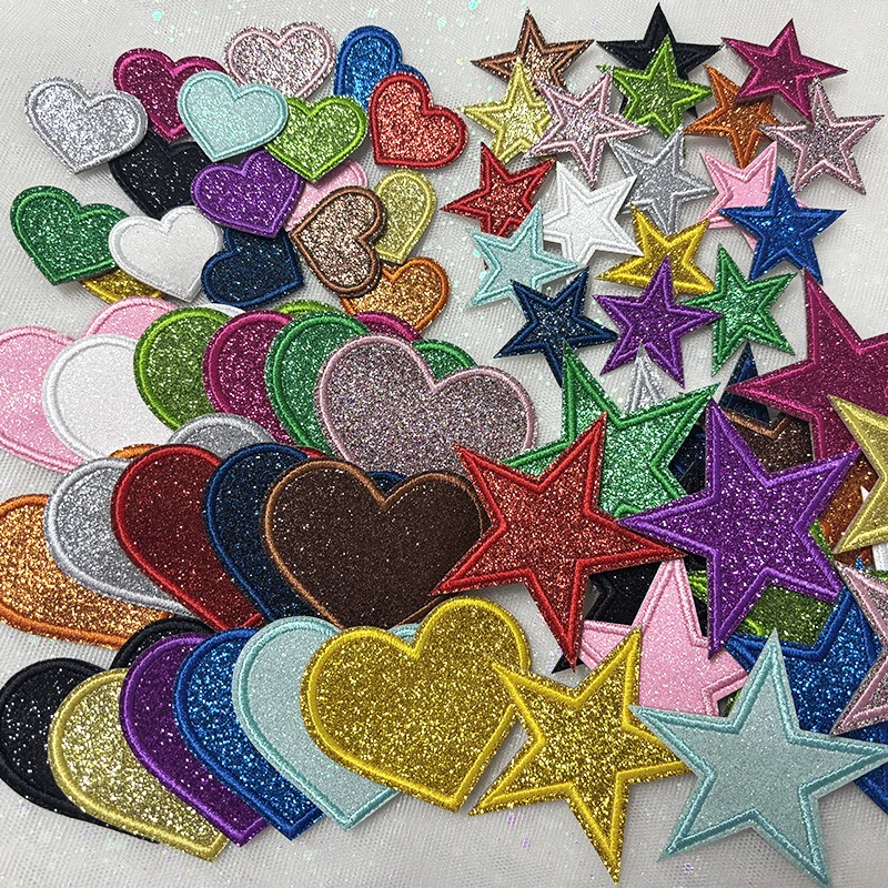 Parche termoadhesivo estrellas corazones lentejuelas - Chaleco táctico