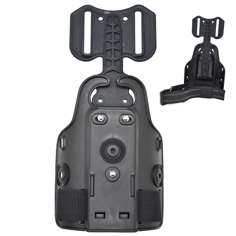 Plataforma táctica con forma de pierna, Panel Universal con funda para pierna caída para Glock 17 19 Beretta M9 Colt 1911 P226, negro, accesorio de caza