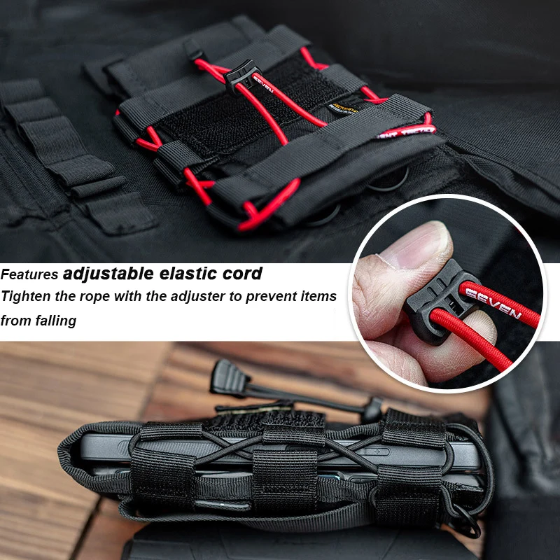 Bolsa táctica para Radio Molle, bolsa de agua para teléfono móvil, bolsillo para revistas, accesorios de caza al aire libre - imagen 5