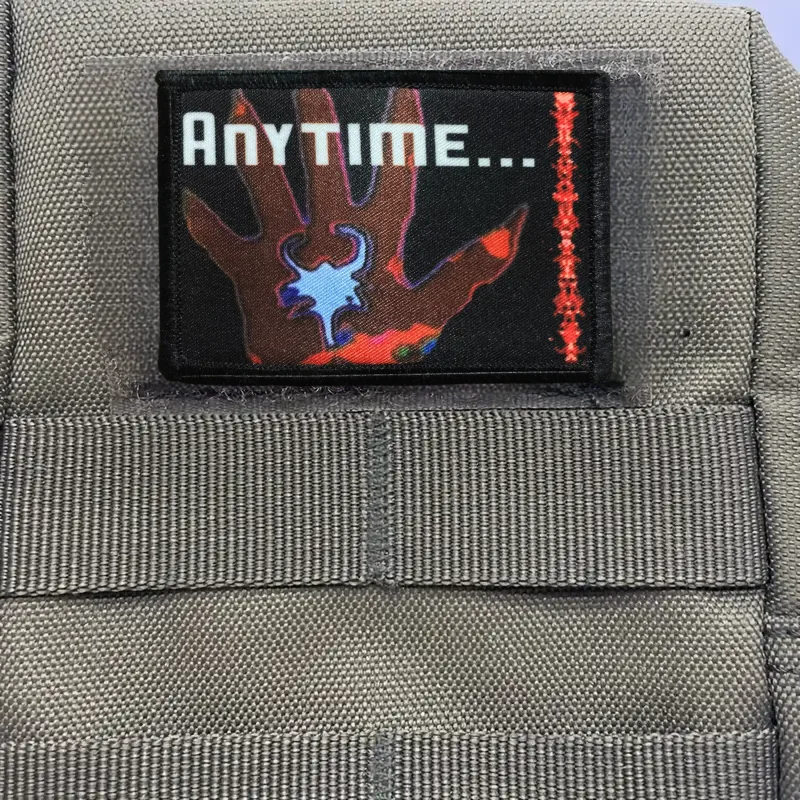 PREDATOR Anytime-pegatina de moral táctica, insignia de palma personalizada, parche para brazalete, gancho militar y bucle, pegatinas para sombrero y mochila - imagen 5