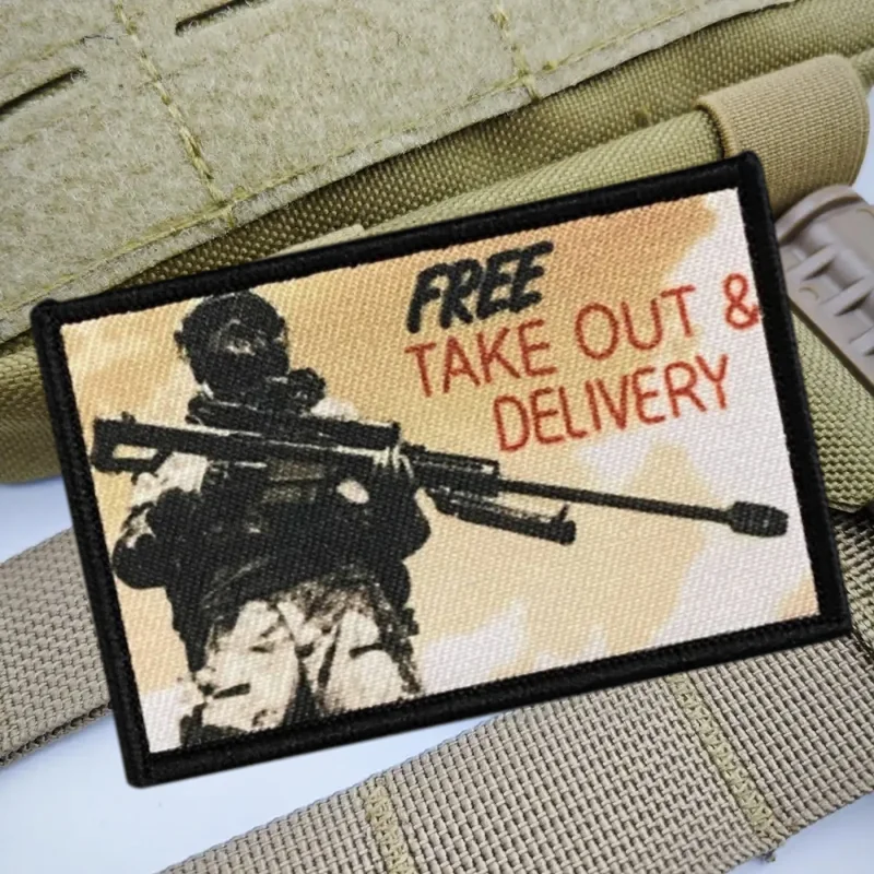 Parche con estampado de francotirador, parche táctico con gancho y bucle, insignia de moral, pegatinas para mochila, parches para brazalete para ropa, entrega gratuita - imagen 4