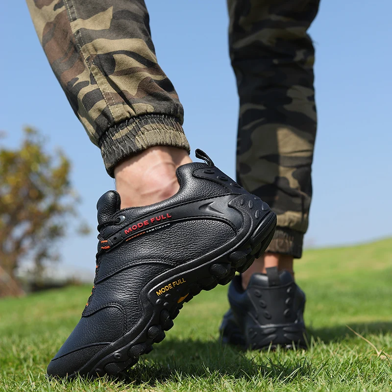 Botas de montaña impermeables piel vaca – Senderismo hombre - imagen 5