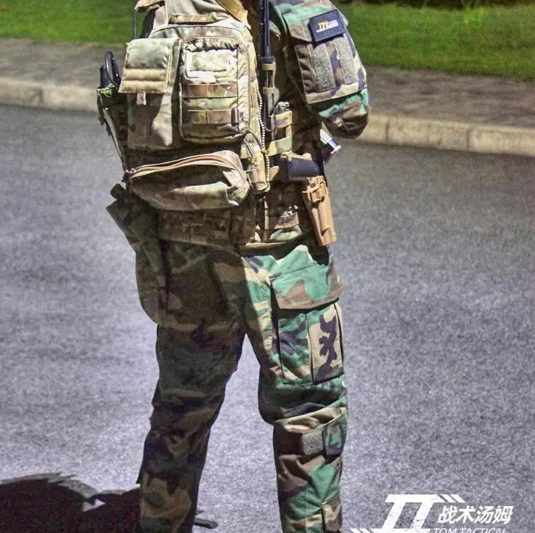 Gen3 táctico Rana Paintball M81 Color de la selva G3 traje de manga larga Top pantalones de combate rodilleras - imagen 5