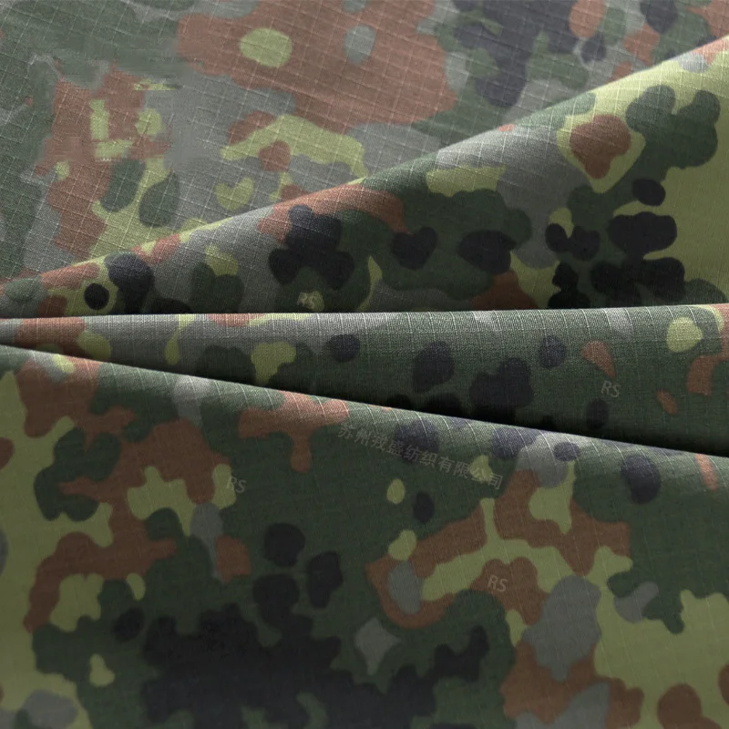 TC65/35 FLECTARN alemán manchado selva camuflaje tela poliéster algodón tela a cuadros ropa táctica DIY - imagen 4