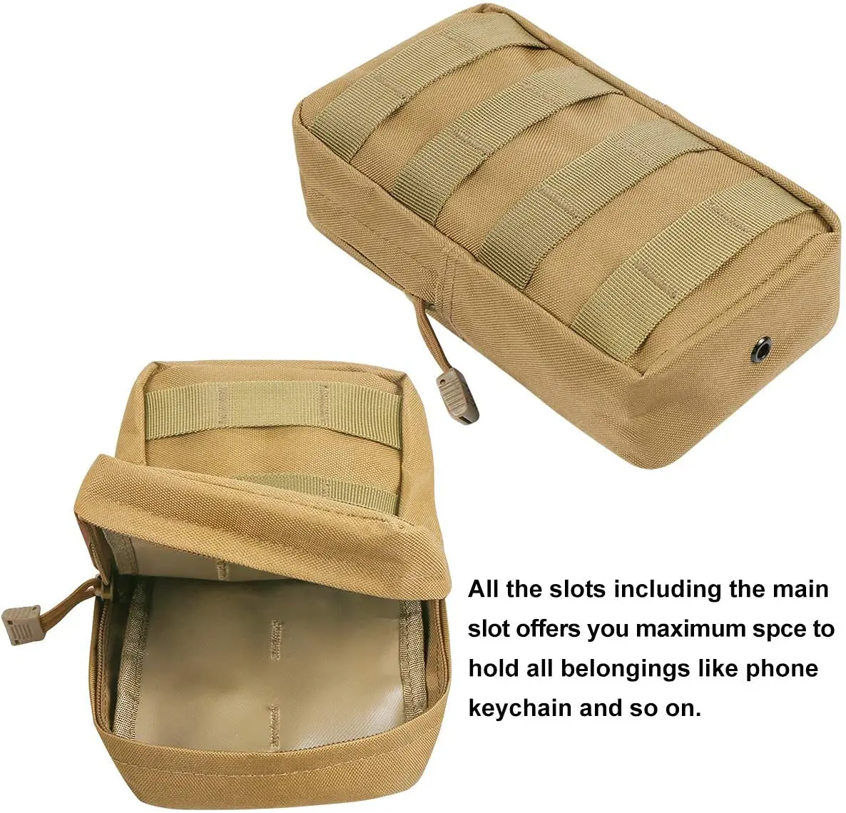 Riñonera táctica Molle para exteriores, riñonera de almacenamiento Oxford para mochila de caza, accesorio de chaleco táctico, bolsa EDC - imagen 4