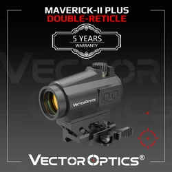 Vector Optics Maverick-II Plus 1x22 DBR Punto Rojo con Doble Retícula 3MOA con 9 Niveles de Intensidad Adecuado para AR 15 .223 .308 12GA