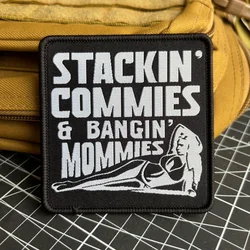 Parche táctico Sexy para mujer, insignia de moral bordada para chica hermosa, parches estampados, gancho y bucle, pegatina para mochila militar