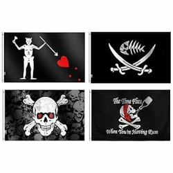 Bandera Jolly Roger calavera y huesos cruzados – FLAGLINK