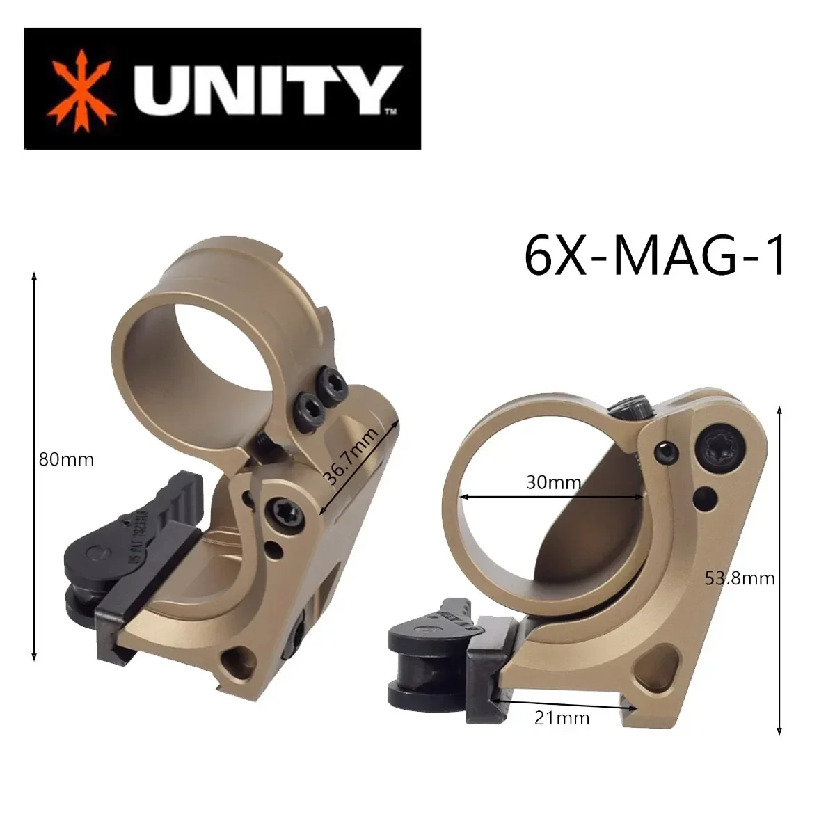 Unidad táctica soporte FTC rápido para T01 T02 Aim G33 G43 lupa 1/3 soporte de alcance elevador óptico 551 552 553 558 LCO - imagen 5