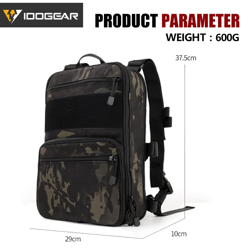 Mochila táctica multiusos para exteriores, mochila militar de Airsoft, para senderismo, Camping, IDOGEAR 410, 3562 - imagen 5