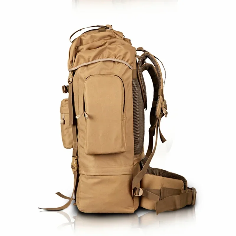 Mochila impermeable de nailon para hombre, bolsa con marco de acero de Metal, 70l, para caza - imagen 3