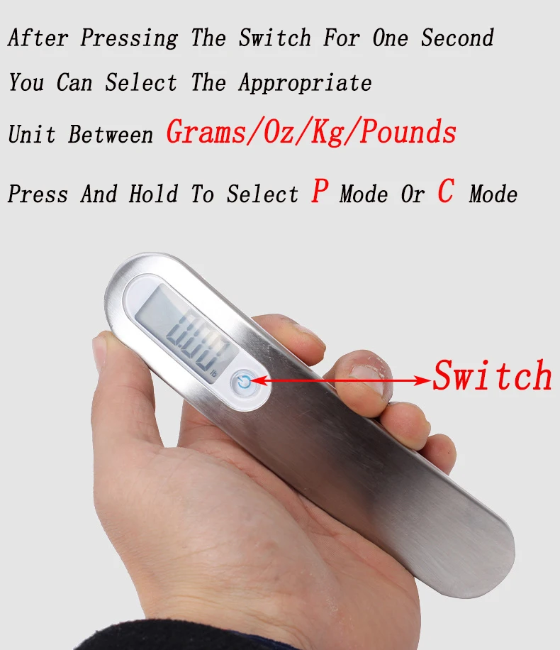 Báscula de arco LED para tiro con arco, herramienta de pesaje de peso de 110 libras, dinamómetro, instrumento de medición, tiro de caza, arco recurvo compuesto - imagen 5