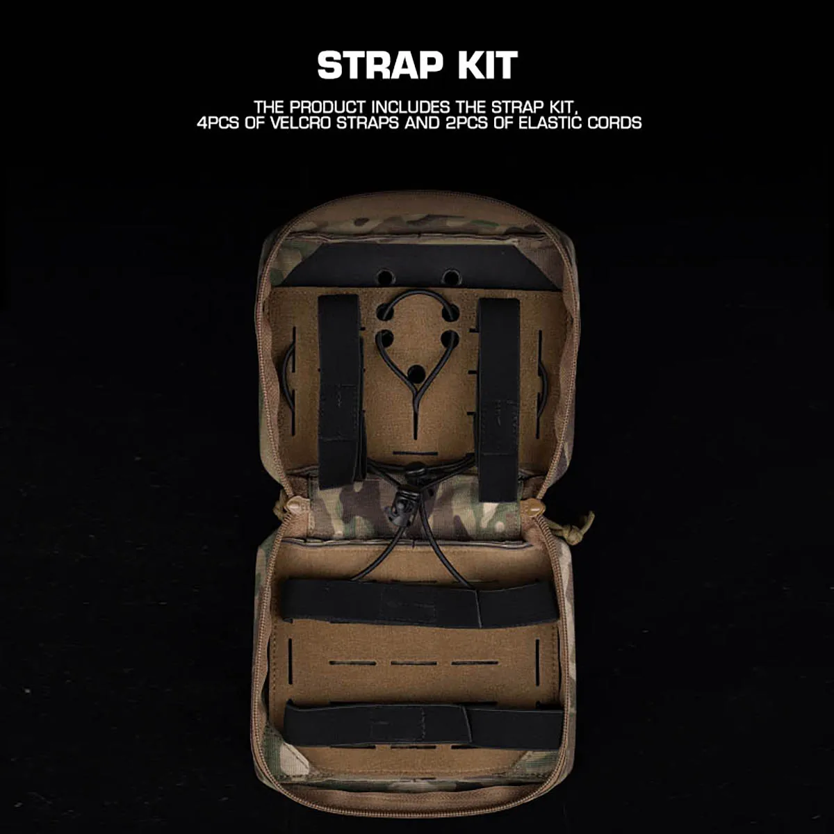 ATTACKER MEDICAL BAG Bolsa modular IFAK Molle Bolsa de primeros auxilios con bolsa de dulces pequeña Kit de correa interna - imagen 4