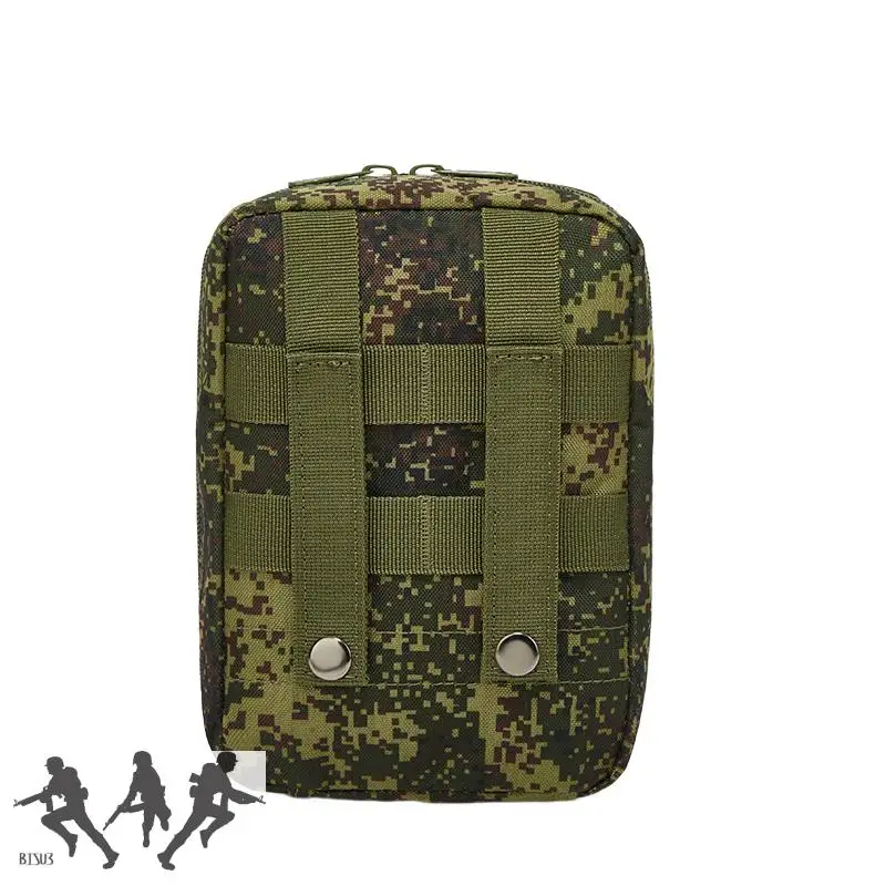 Bolsa táctica de camuflaje MOLLE para acampar al aire libre, bolsa de almacenamiento de emergencia de supervivencia, pequeño hombre verde ruso, EMR - imagen 3