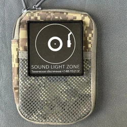 Parche táctico Sound Light Zone con estampado de insignia de moral, con gancho y bucle, para mochilas, ropa, accesorios decorativos, pegatinas y brazaletes