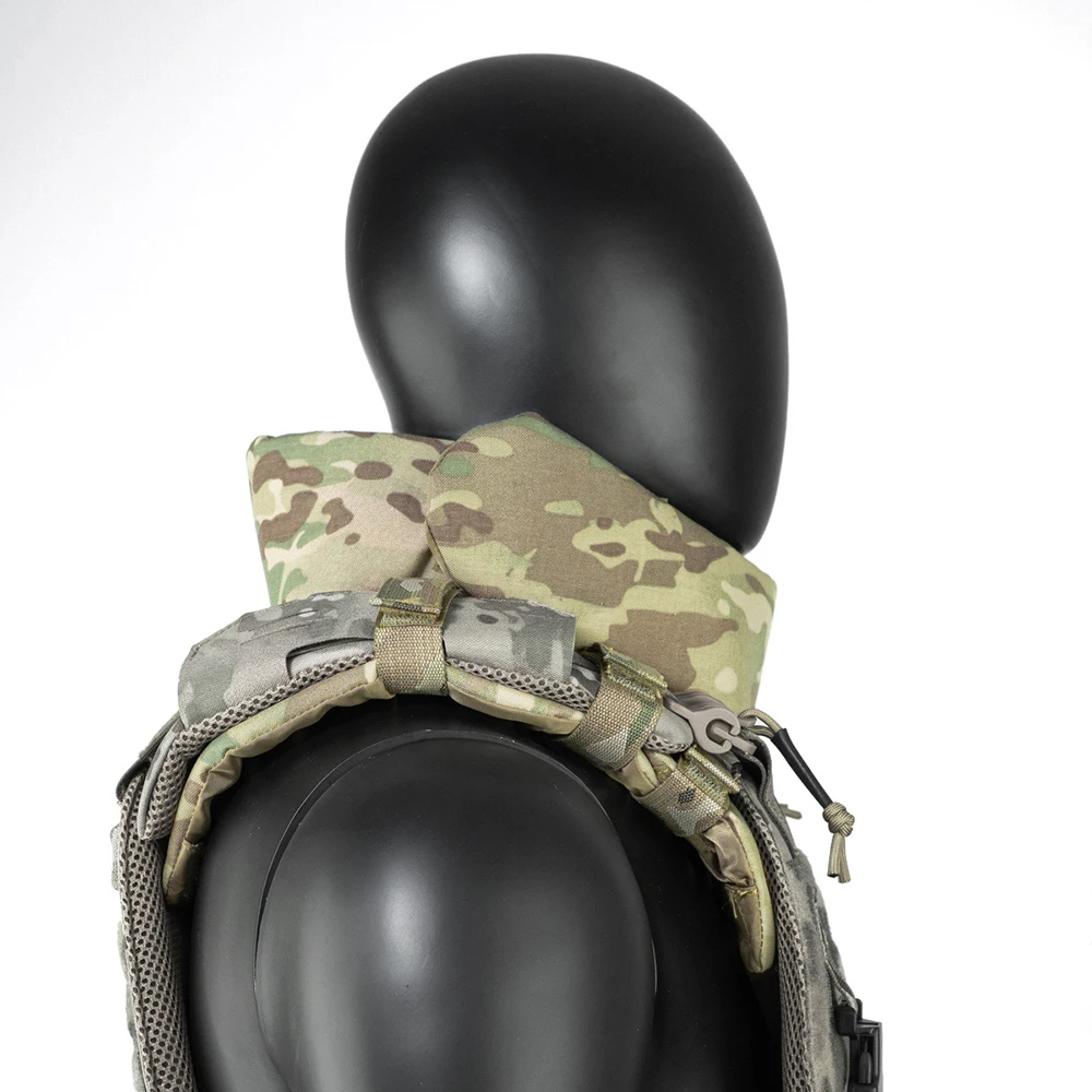 TCmaoyi Protección de área grande Protector de cuello táctico ajustable Protector de cuello Kit de expansión de chaleco táctico - imagen 5