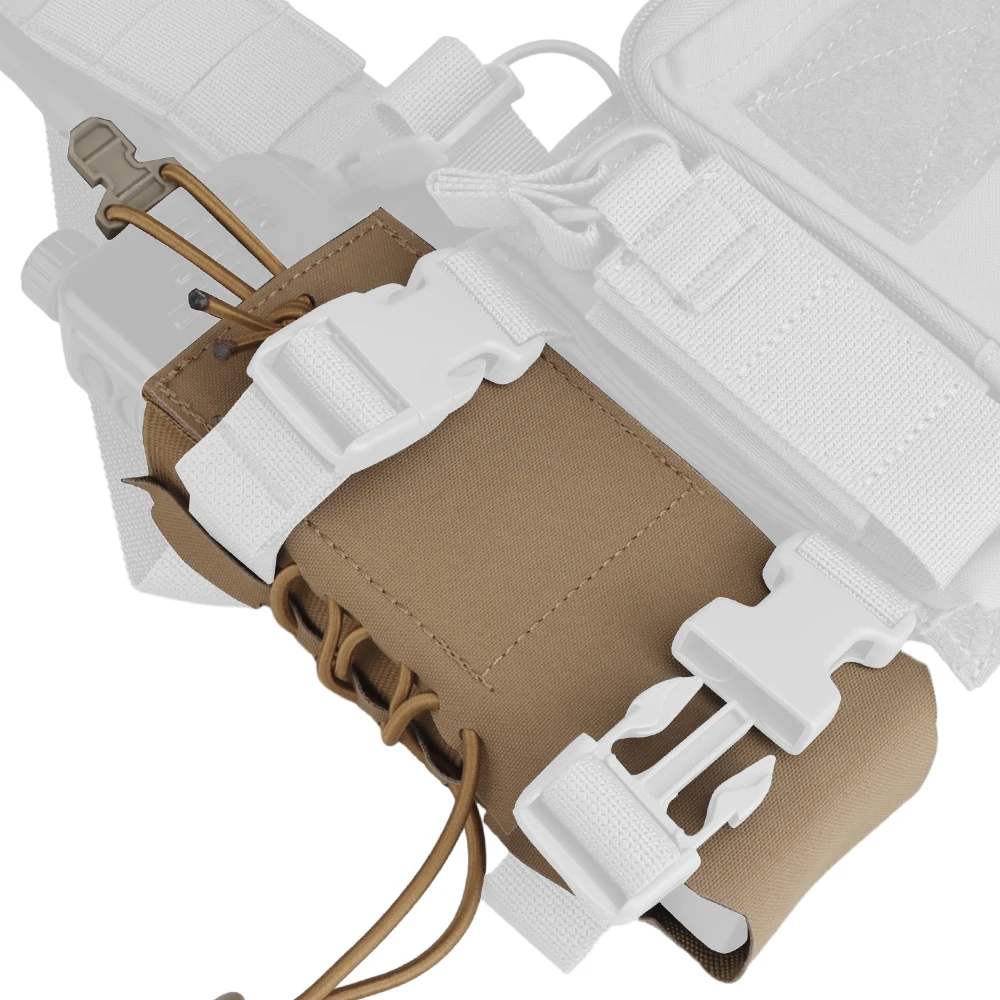 Bolsa de Radio táctica 148 152 Molle, bolsa de intercomunicador Compatible con la mayoría de los accesorios, montaje de múltiples cámaras, bolsa de combate - imagen 2