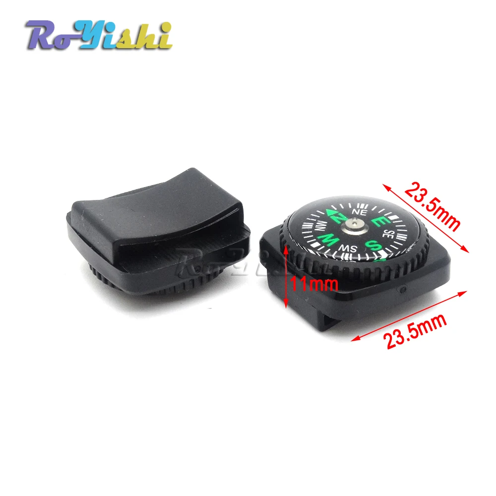 10 unids/pack Mini brújula para pulsera Paracord Camping al aire libre senderismo viaje herramienta de supervivencia de emergencia - imagen 2