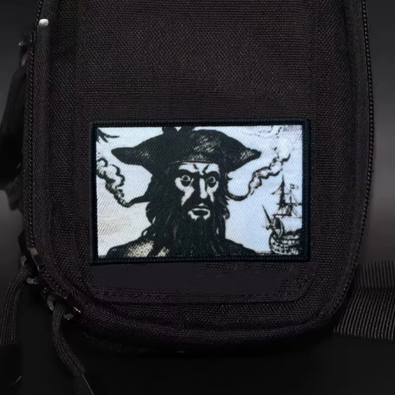 Parche táctico Barbanegra el pirata – Insignia de moral con velcro