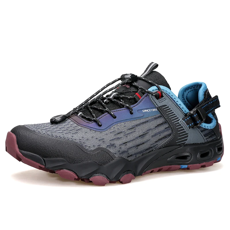 HUMTTO, zapatos Upstream para hombre, zapatos de agua para exteriores, zapatos acuáticos para vadear, zapatillas tobilleras de secado rápido de malla transpirable, zapatillas para caminar para mujer - imagen 4