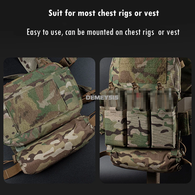 Chaleco de caza al aire libre, bolsa Abdominal EDC, bolsa médica táctica, Kit de primeros auxilios para portador de placa, equipo de pecho, bolsas de herramientas de supervivencia - imagen 5