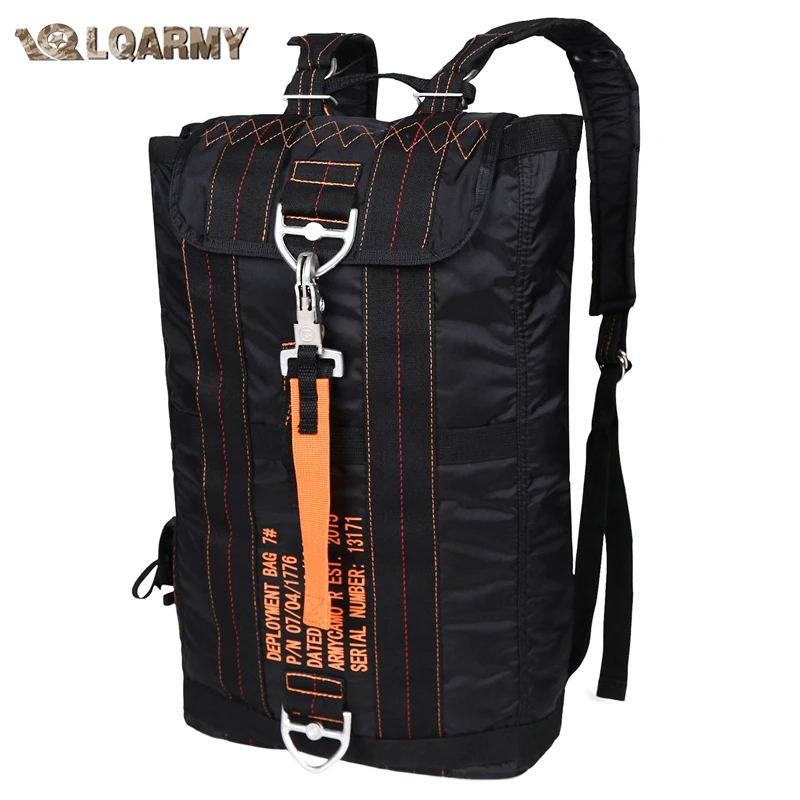 LQARMY-mochila duradera multiusos, bolsa de paracaídas ligera para viajes de caza al aire libre, senderismo, escuela, llevar aventuras - imagen 2
