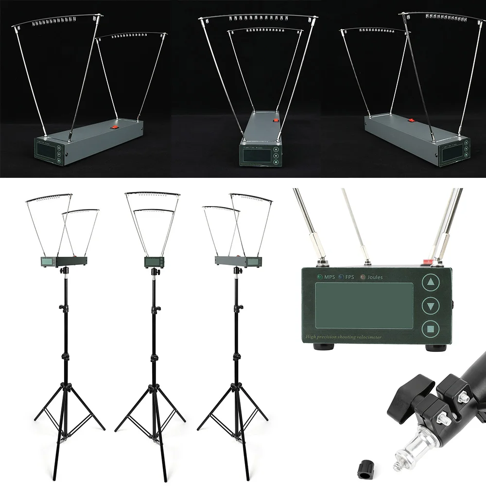 Instrumentos de medición de velocidad de flecha de tiro con arco, herramientas de 4-6500FPS, velocimetría, tiro con arco, tirachinas, arco de bala, flecha, juguetes de tiro