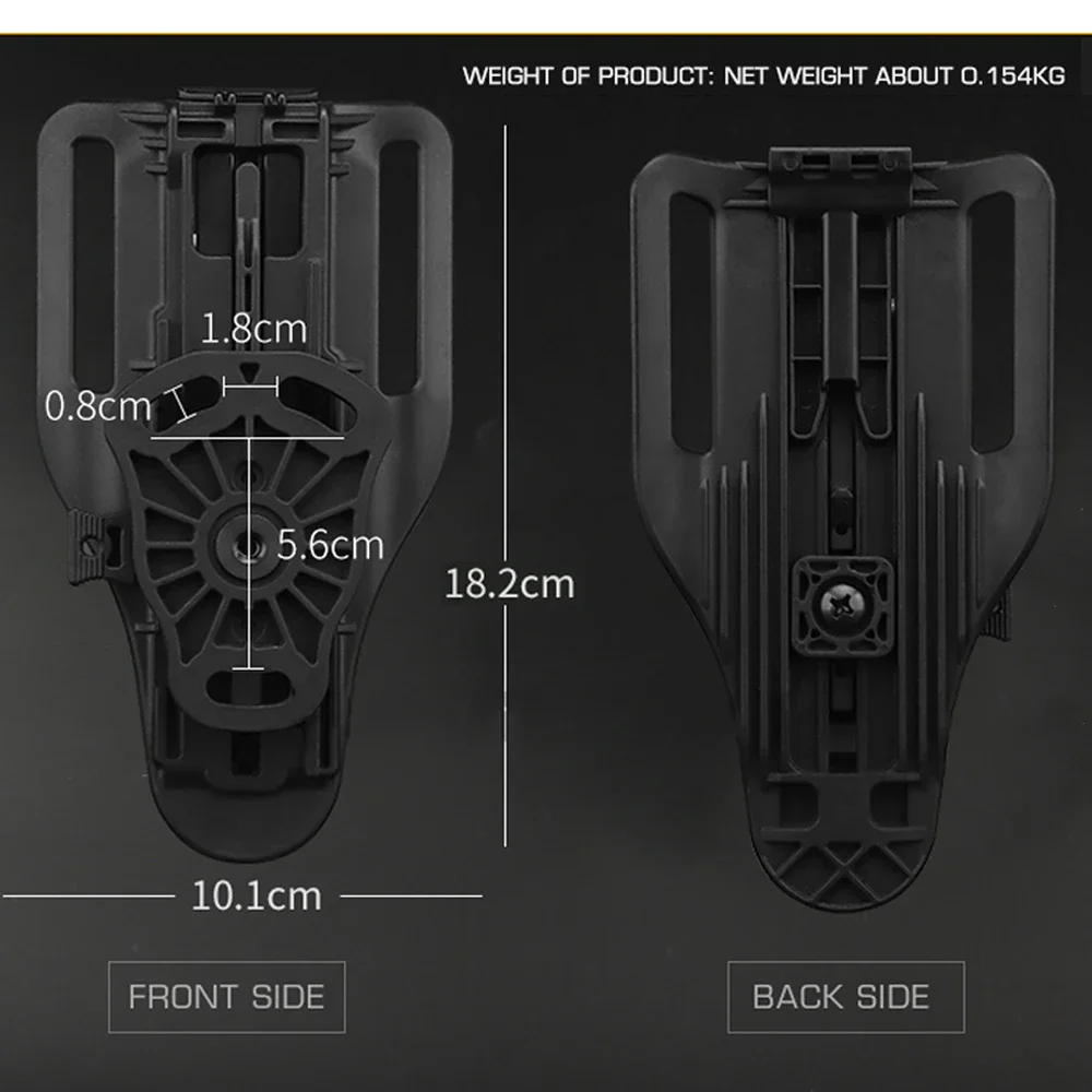 Adaptador de funda táctica, plataforma de ajuste de altura de tres niveles, funda de tiro Airsoft para caza, Base adaptadora de liberación rápida - imagen 2