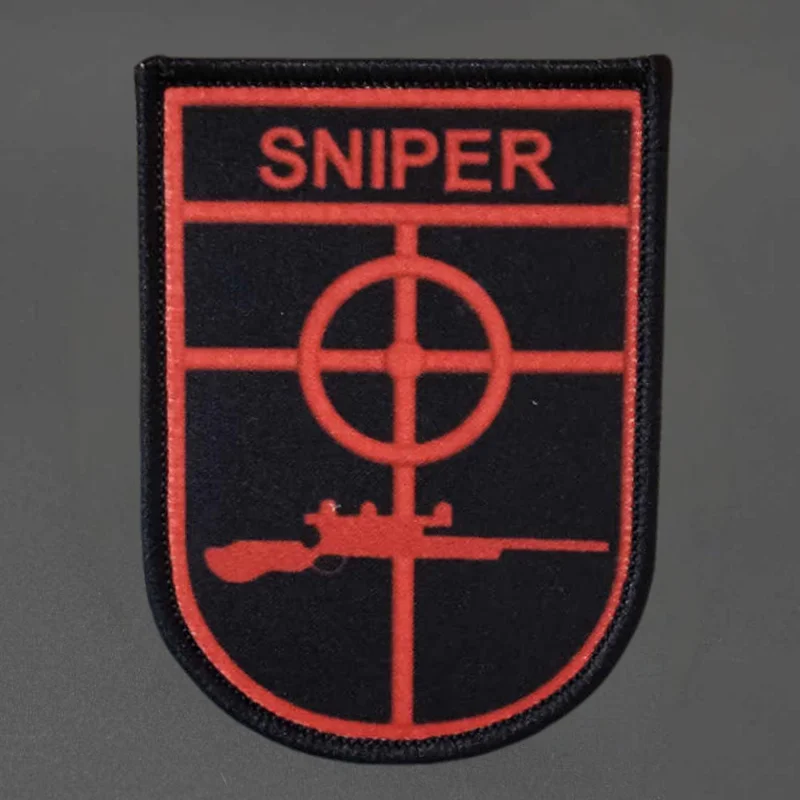 Parche táctico francotirador velcro – Insignia de moral para chaleco - imagen 2