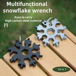 Llave multifuncional copo de nieve para camping y aire libre