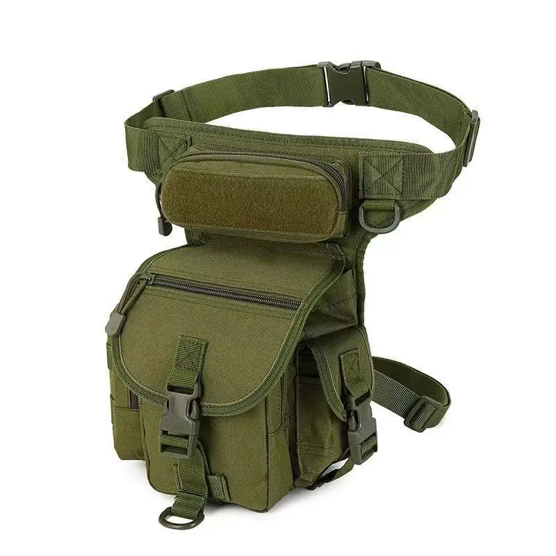 Bolsa táctica para pierna para hombre, riñonera militar ajustable para muslo, cinturón para senderismo, bolsa de nailon impermeable 800D para motociclismo y acampada - imagen 5