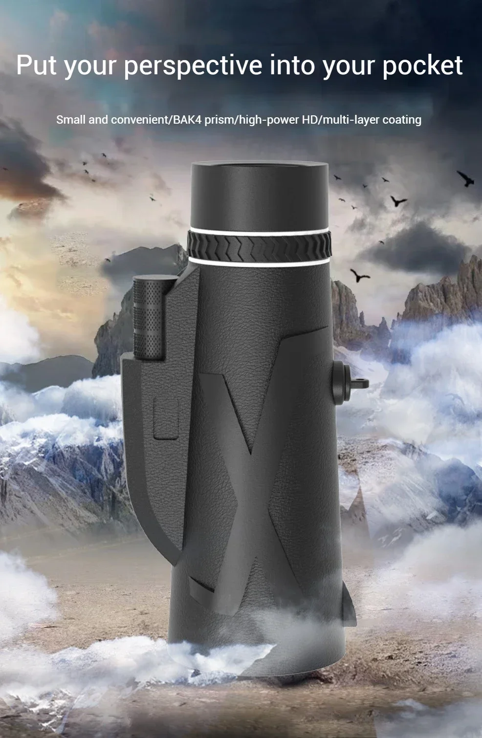 Binoculares/monocular de largo alcance con zoom