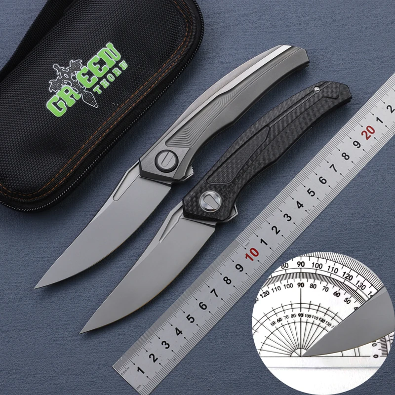 Kinfes cuchillo táctico plegable de acero VG10, mango CF