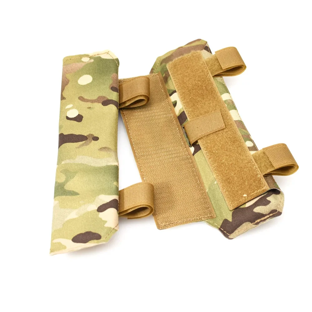 1 par de soporte de placa táctica, conjunto de hombreras, chaleco, correas de corte láser, cubierta - imagen 5