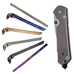 Revestimientos de quilla de columna vertebral de titanio para cuchillos, 4 colores, para CR Chris Reeve, grandes Sakura 21 31, espaciador trasero, pieza de repuesto