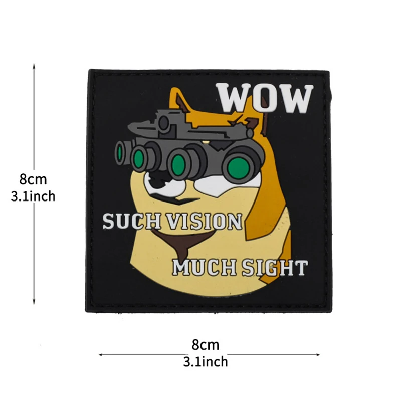 Parches bordados luminosos tácticos de PVC, pato amarillo, ganso, gancho de respaldo, capítulo moral, mochila para exteriores, insignias de goma - imagen 3