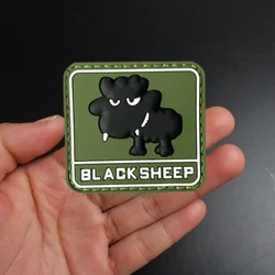 Parche táctico adhesivo Black Sheep PVC para mochila o chaqueta
