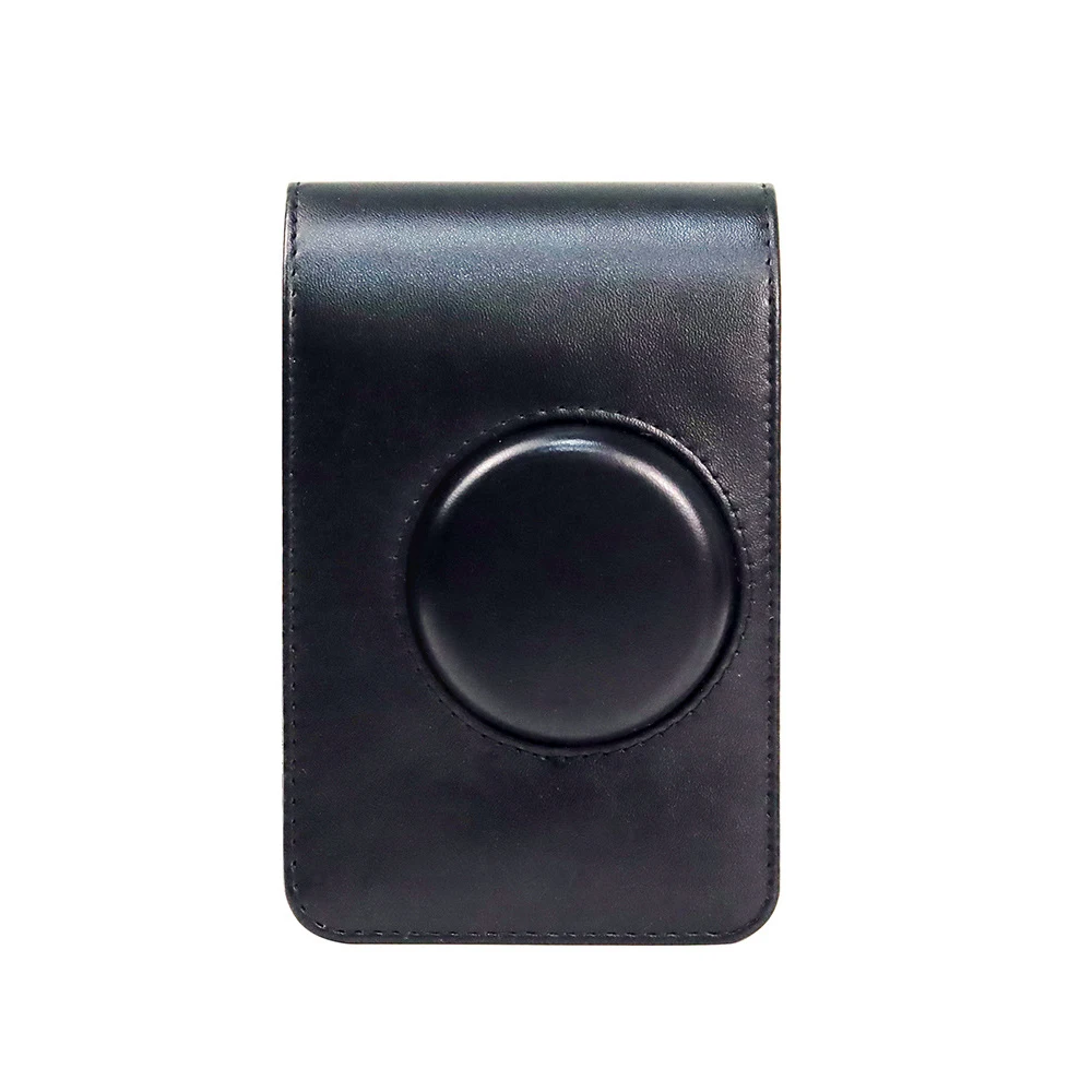 Bolsa de cámara para Fujifilm Instax Mini EVO, funda de cámara de película instantánea, funda de silicona suave de cuero PU con correa para el hombro - imagen 2