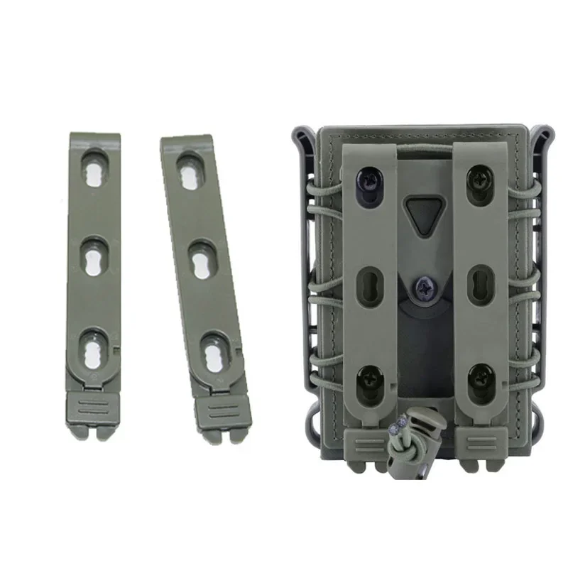 2 unids/set táctico Molle Clip de cintura bolsa de revista abrazadera trasera Clip de fijación MOLLE-LOK K vaina funda Clip de conexión - imagen 5