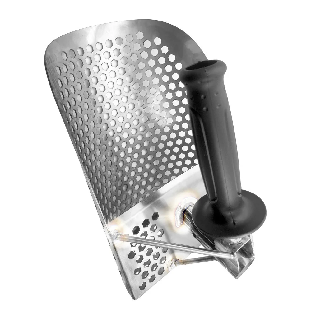 Juego de palas de pala de arena de acero inoxidable, Detector de metales, herramienta de filtro de excavación de playa para detección de tesoros de Metal subterráneo - imagen 2