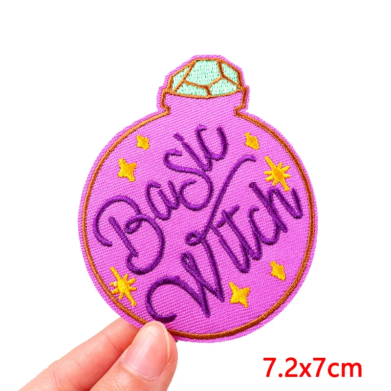 Parche bordado de dibujos animados/letras, parches para planchar DIY para ropa, parches bordados con letras de arcoíris para ropa, pegatina para coser - imagen 4