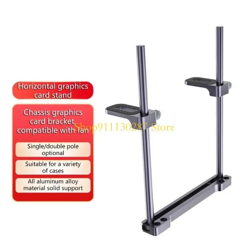 Soporte GPU J1HC Soporte Durable Posición del ventilador del chasis Toldo tarjeta gráfica - imagen 3