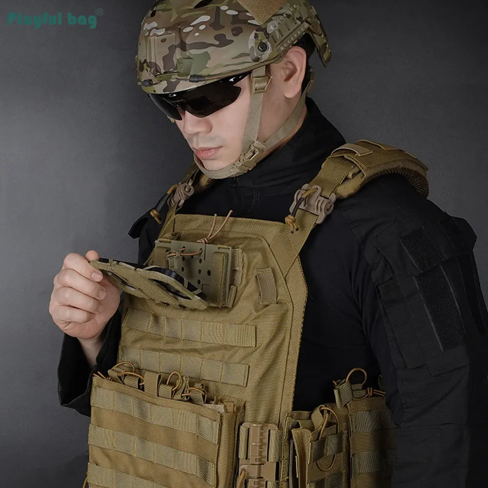 Tablero de navegación táctica, soporte MOLLE para teléfono móvil, chaleco táctico, soporte plegable Universal para teléfono Airsoft NA80 - imagen 5