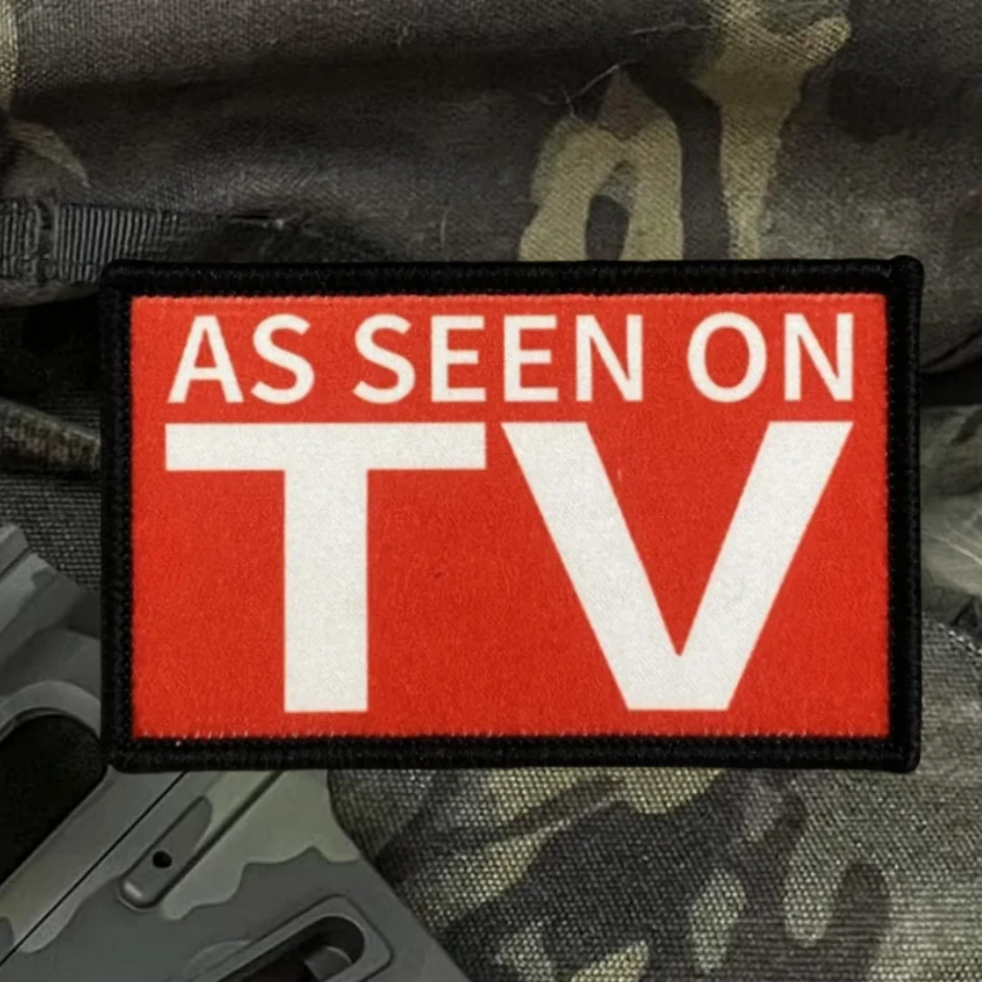 AS SEEN ON TV-Parche militar táctico divertido, insignia de moral impresa, brazalete con gancho y bucle, mochila para exteriores, pegatina para sombrero - imagen 5