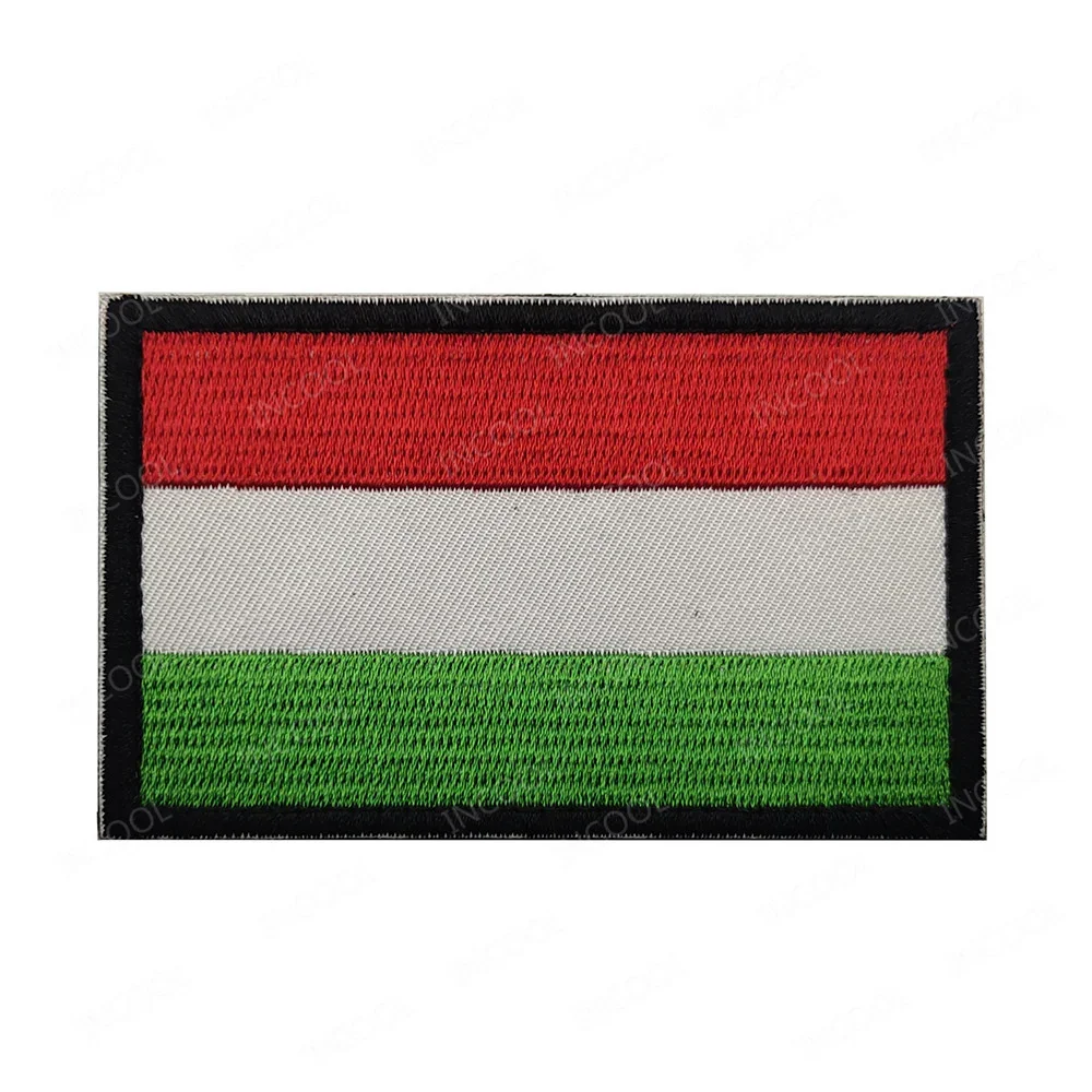 Bandera de Hungría, parche reflectante infrarrojo IR, banderas húngaras, banderas de goma de PVC, decoración, apliques bordados, insignias para ropa - imagen 5